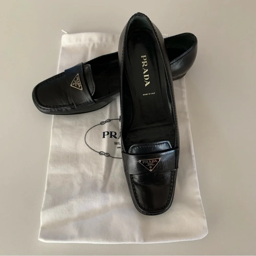 Prada Women’s Size 38 Calzature Donna Loafers - Picture 2 of 11